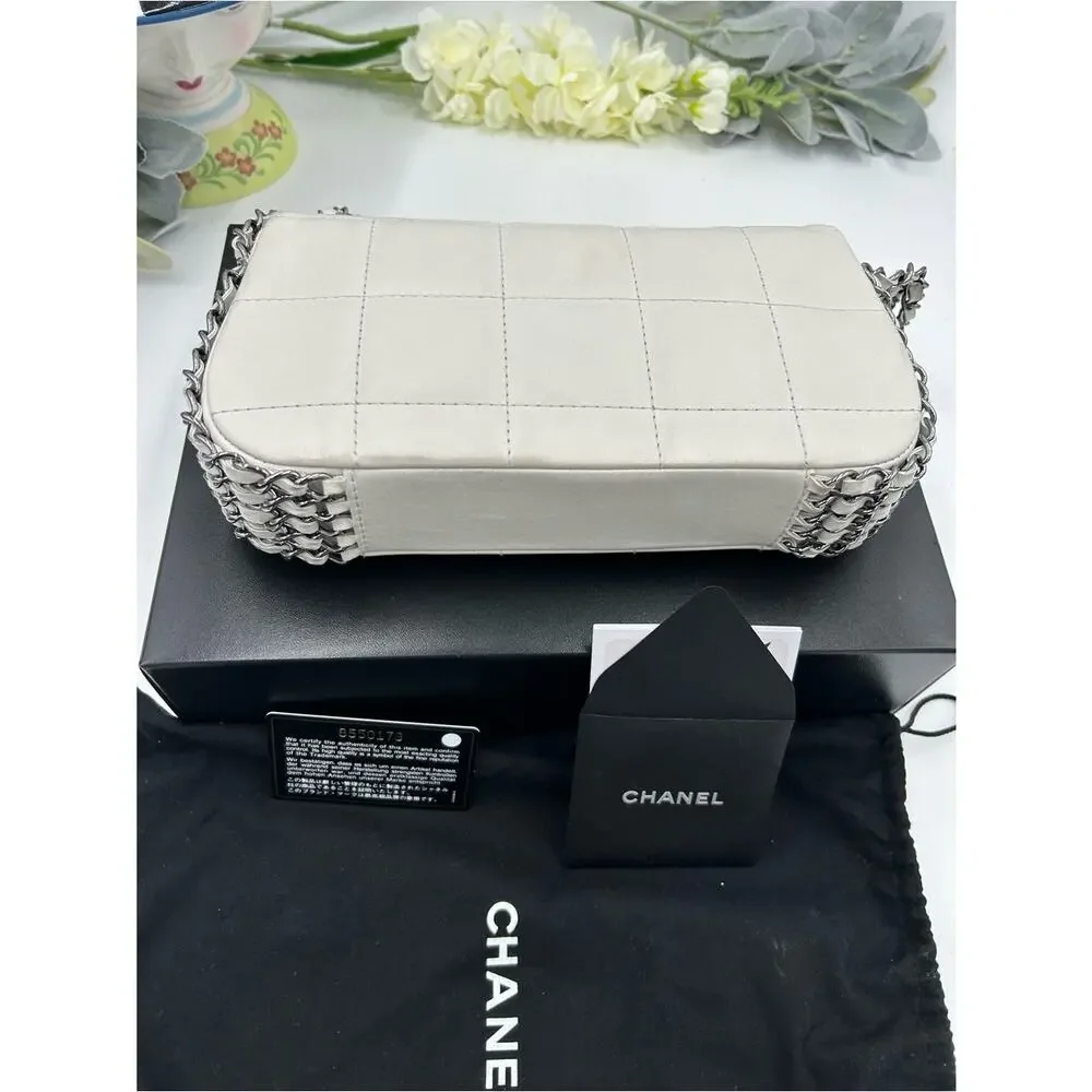 Women's vintage Chanel multi chain quilted flap bag made in Italy PRISTINE